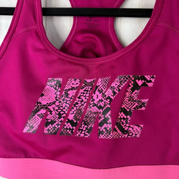 Nike Pink Racerback Sports Bra Large - Picture 2 of 5